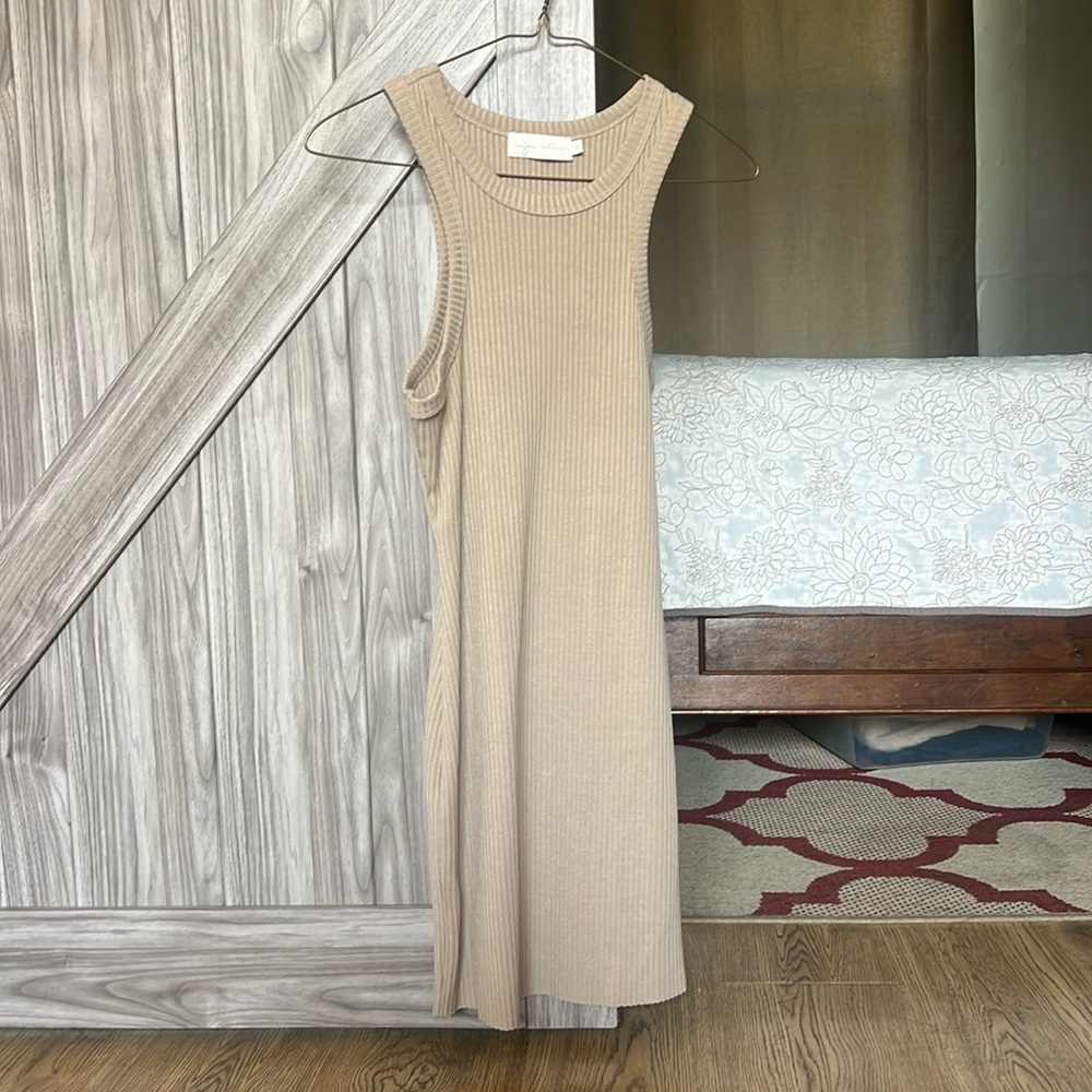 Tan tank dress